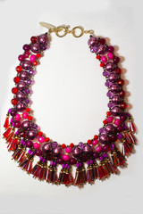 Necklace of plastic ethnic