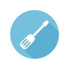 Screwdriver flat icon vector