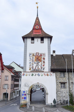 Medieval houses at Sempach on Switzerland