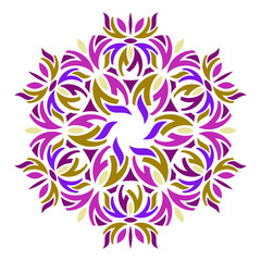 Geometric abstract round mandala