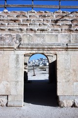 Ruins of the ancient city of Jerash in Jordan, Middle East