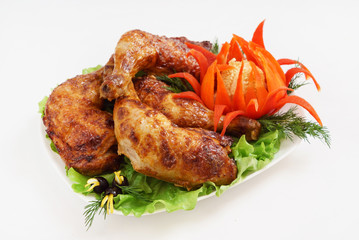 grilled chicken legs