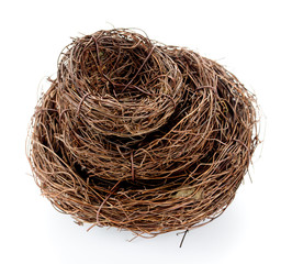 Obraz premium Bird nest set isolated