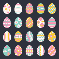 Easter eggs for Easter holidays design.