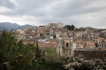 Fototapeta premium hilly village