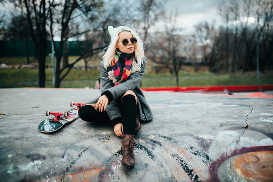 The Girl With A Skateboard