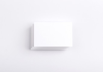 Business cards isolated on white