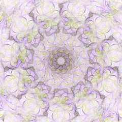 Colored abstract fractal pattern. Computer generated graphics.