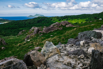 Panorama auf die K&uuml;ste Irlands