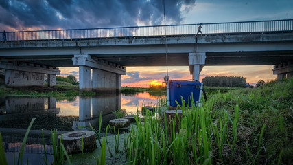 Fototapeta premium Street fishing
