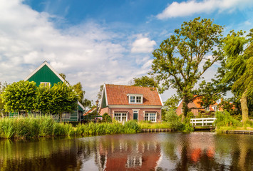 Fototapeta na wymiar View at the small Dutch village of Ransdorp