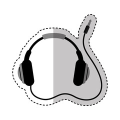 Fototapeta na wymiar headset audio device icon vector illustration design
