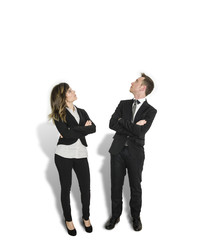 Uomo e donna di successo 