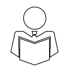 businessman figure silhouette icon vector illustration design