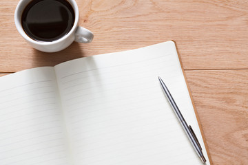 Notepad and personal diary or organizer with pen