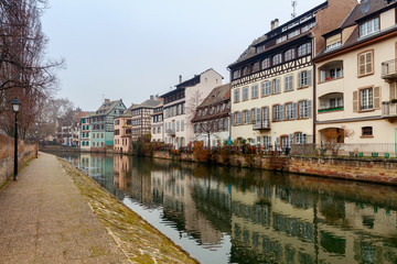 Obraz premium Strasbourg. Petite France district in the old city.