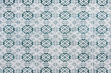Portuguese tile house wall