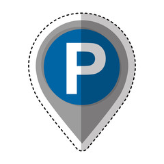 parking zone traffic signal vector illustration design