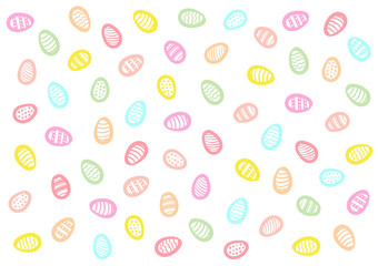 Colourful vector eggs background for Easter postcard