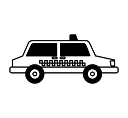 taxi service isometric icon vector illustration design