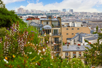 Obraz premium Paris skyline aerial from Montmartre