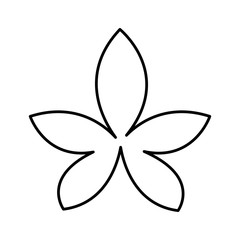 cute flower isolated icon vector illustration design