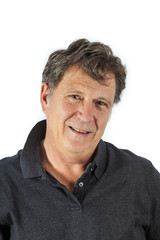 Obraz premium smart attractive man in studio isolated on white