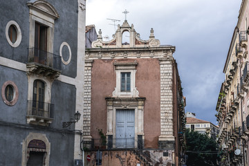 Saint Michael church in Catania, Sicily in Italy