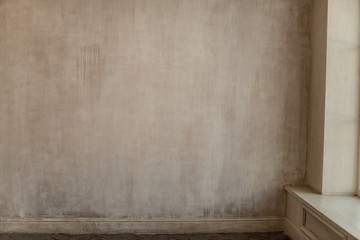 old wall,empty home interiorб, horizontal photo
