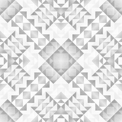 Fototapeta premium Monochrome Tribal Seamless Pattern. Aztec Style Abstract Geometric Art Print.