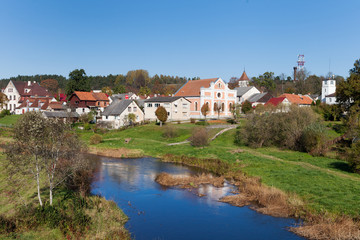 Fototapeta na wymiar Small town Sabile, Latvia.