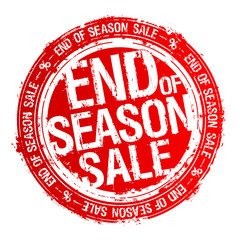 End of season sale rubber stamp