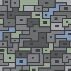 Vector seamless pattern of shapes.