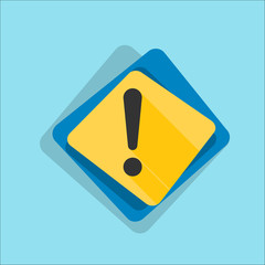Exclamation Danger sign illustration