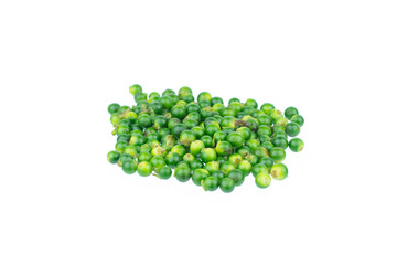 Fresh piper nigrum isolated on a white background