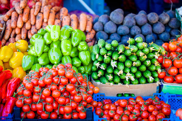 farmers market. vegetable Market. Fresh vegetables