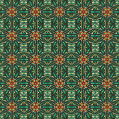 Ornate floral seamless texture, endless pattern with vintage mandala elements.