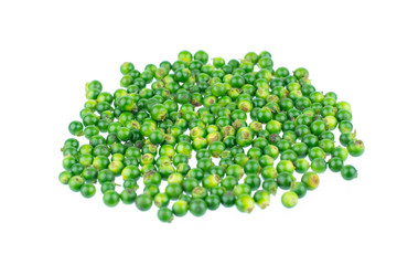 Fresh piper nigrum isolated on a white background