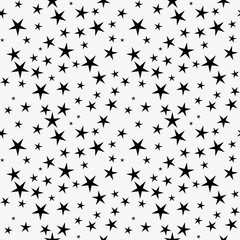 Pattern background, black star. Holiday background