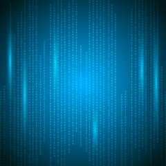 Abstract cyberspace with digital lines, binary code, matrix background with digits