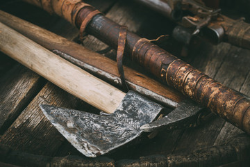 battle axe , medieval weapons , historical battles