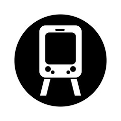 tram silhouette isolated icon vector illustration design