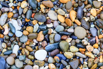 stones on the beach. stone background