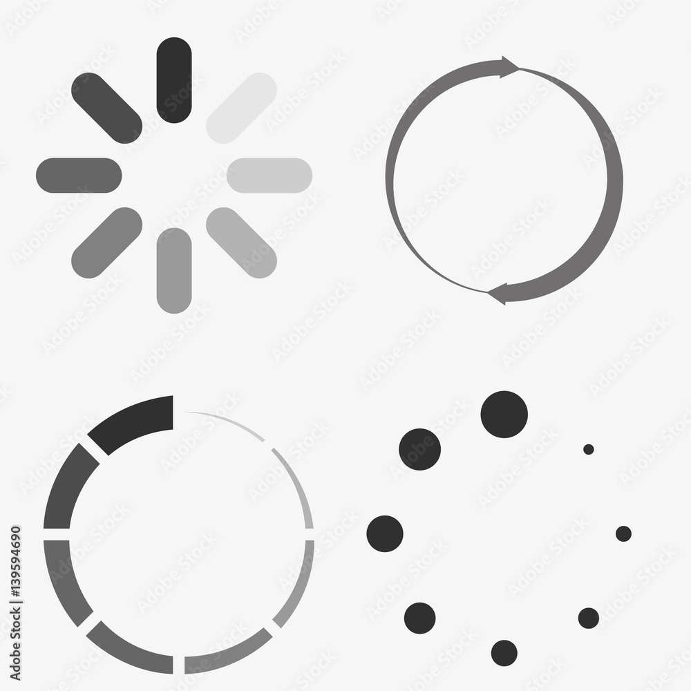 Poster Loading icon set