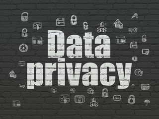 Security concept: Data Privacy on wall background