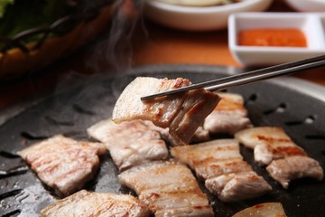 grilled pork belly