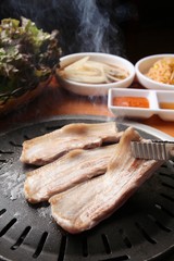 grilled pork belly