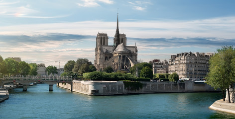 Fototapeta na wymiar Notre Dame on Seine