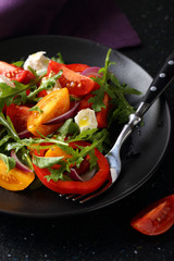 Salad with fresh tomatoes