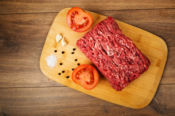 Raw Minced beef meat